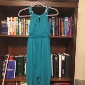 Girls Teal Party Dress Sz 12